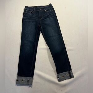 White House Black Market Straight Cropped Jeans - SZ 2